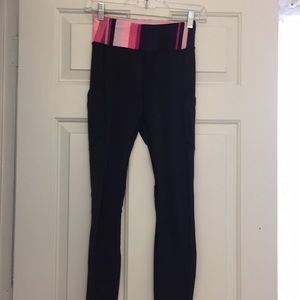 Lululemon Brushed Running legging, black, size 2